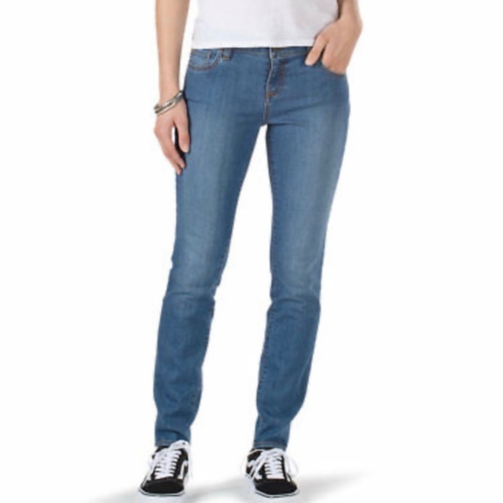 VANS Light Wash Skinny Fit Women’s Jeans Size 1 Waist Size 25